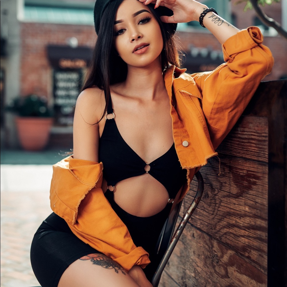 JASO CUTOUT UNITARD IN BLACK